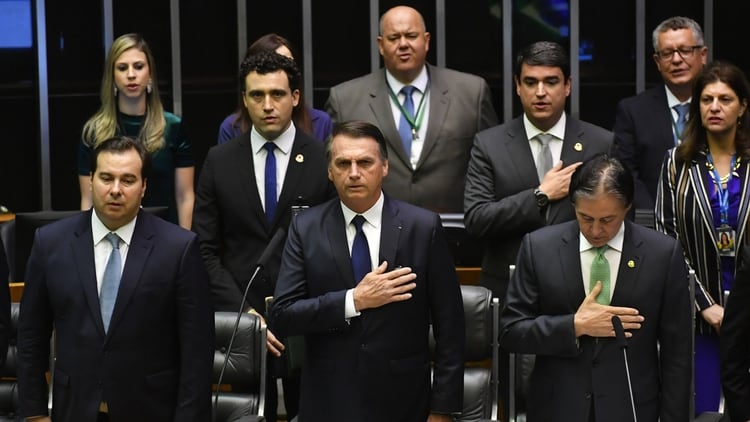 Jair Bolsonaro juró como el nuevo presidente de Brasil (AFP)