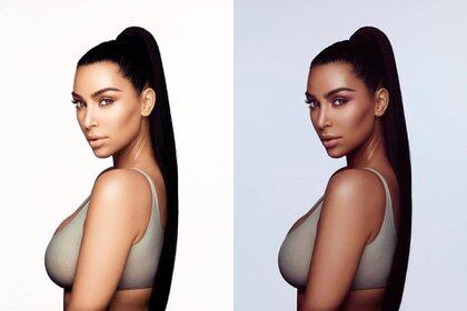 Kim Kardashian fue blanco de las críticas en redes sociales luego de compartir una imagen con un tono de piel más oscuro a su color natural
