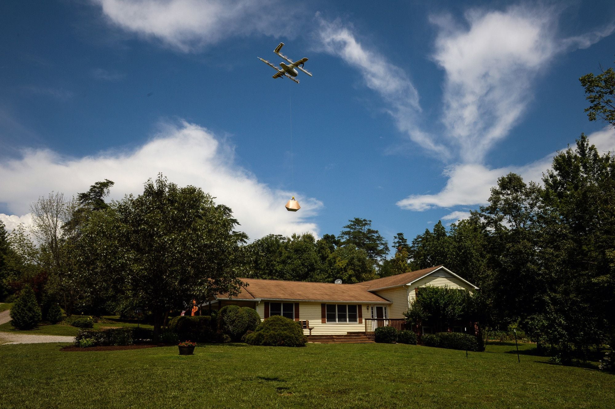 Wing se prepara en la industria de entregas con la implementación de drones delivery. (Charles Mostoller/Bloomberg)