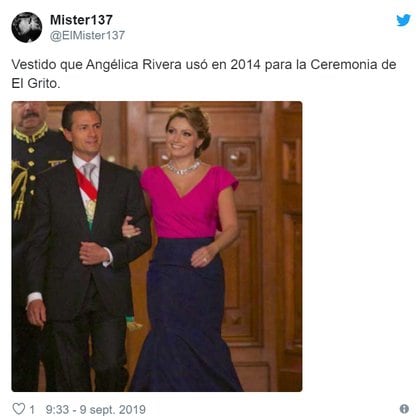 Vestido Óscar de la Renta en el 2014 (Foto: Twitter)
