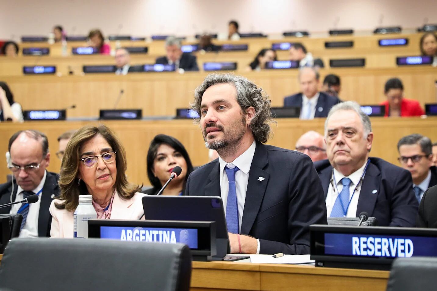 Santiago Cafiero en la asamblea de la ONU