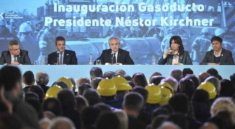 El acto por la inauguración del gasoducto, la última vez que Alberto Fernández y Cristina Kirchner se mostraron juntos 