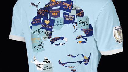 Una remera con la leyenda de Diego