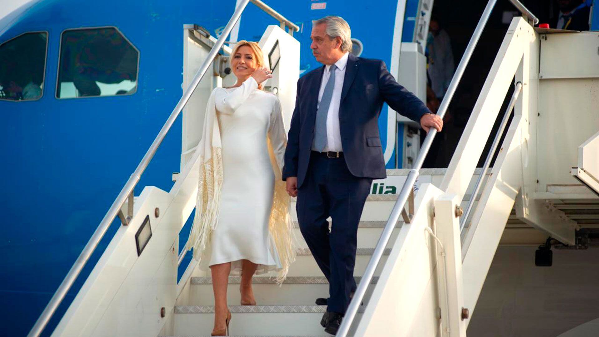 Recientemente, la Primera Dama acompañó a Alberto Fernández por su gira europea