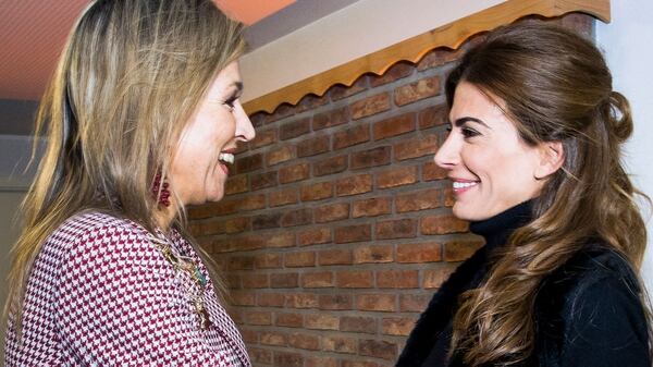 Juliana Awada con la reina Máxima de Holanda