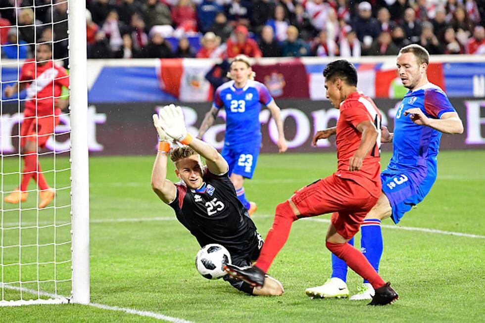 El último gol de Raúl Ruidiaz con la selección fue en 2018 ante Islandia (Getty Images).
