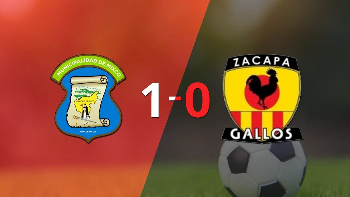 A Mixco le alcanzó con un gol para derrotar a Zacapa en el estadio Santo Domingo de Guzmán