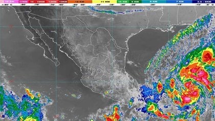 Tormenta tropical gamma formada hacia Yucatán, con pronóstico de fuertes lluvias (Foto: Twitter @conagua: clima)