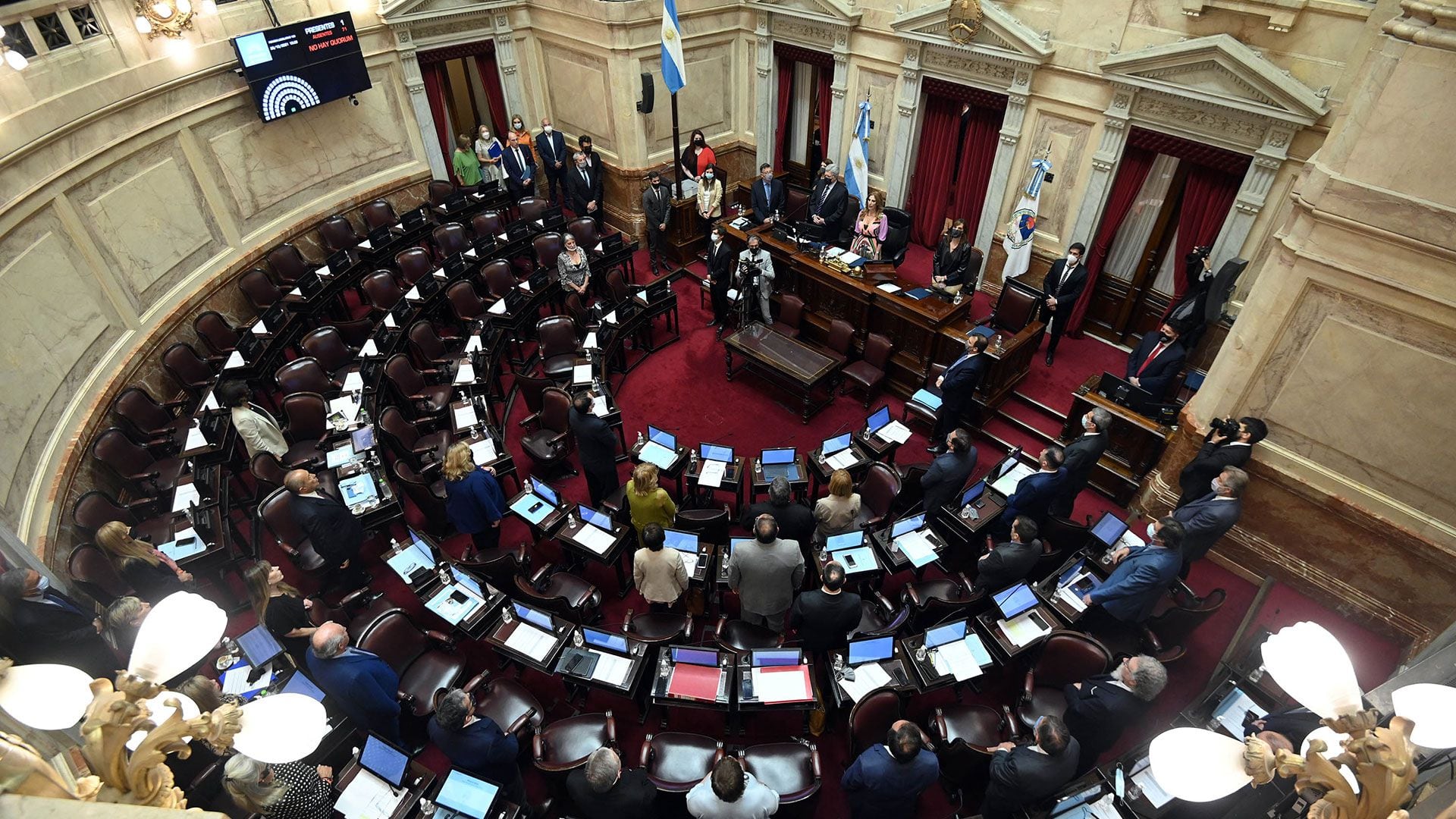 Sesión ordinaria del Senado de la Nación en la que se da tratamiento a los Proyectos de Modificación de la Ley de Impuestos Sobre los Bienes Personales