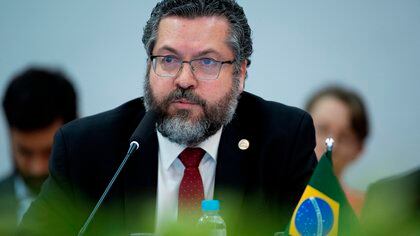 El ministro de Relaciones Exteriores de Brasil, Ernesto Ara&#250;jo. EFE/ Jo&#233;dson Alves/Archivo
