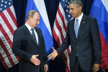 Vladimir Putin y Barack Obama, en la ONU (AP)