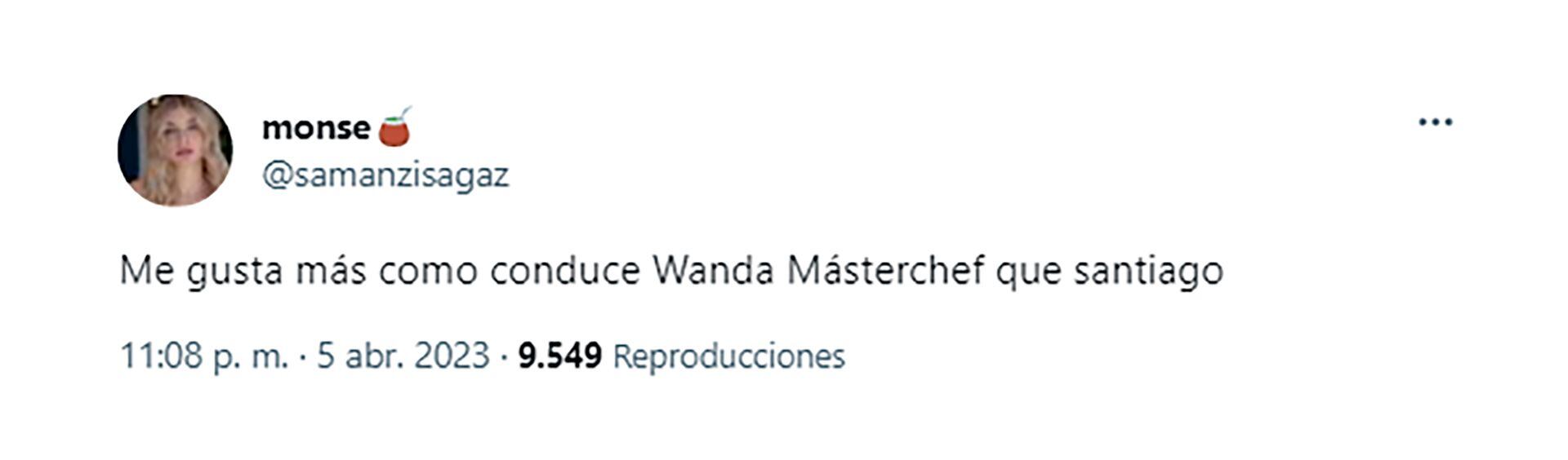 Tweet Wanda Masterchef