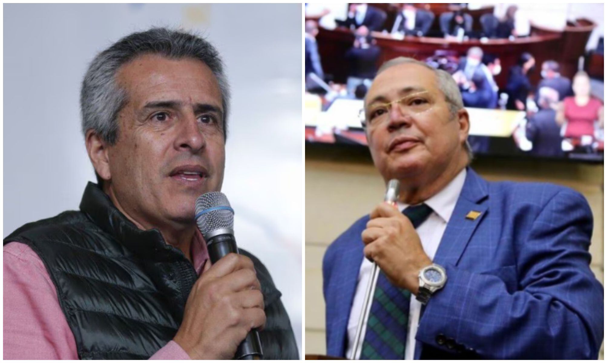 Iván Name y Luis Fernando Velasco anunciaron acercamientos de cara al nuevo periodo legislativo que se aproxima. Foto: Infobae Colombia