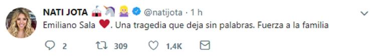 El tuit de Nati Jota