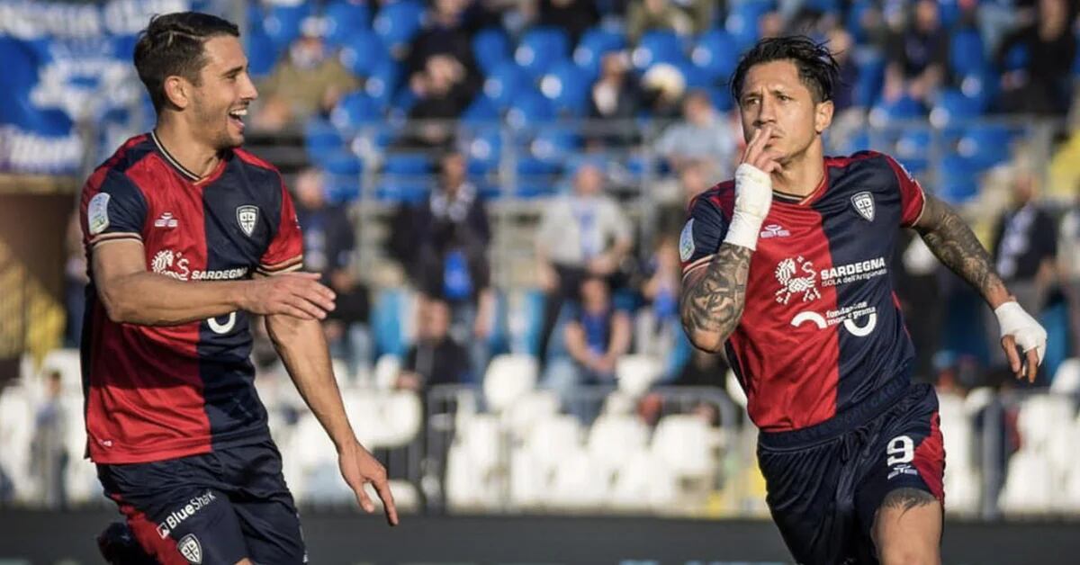 Gianluca Lapadula scored a goal in Cagliari’s draw against Brescia for Serie B