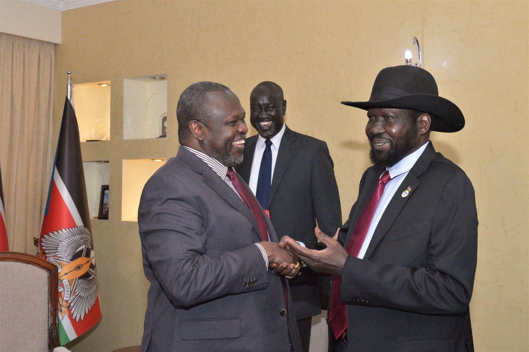 05-03-2020 Riek Machar, primer vicepresidente, y Salva Kiir, presidente de Sudán del Sur
POLITICA SUR DE SUDÁN INTERNACIONAL
PRESIDENCIA DE SUDÁN DEL SUR
