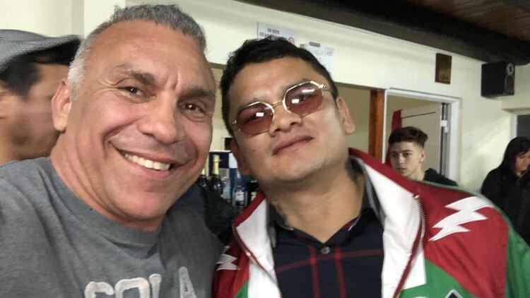 “Acero” Cali y “Chino” Maidana (Foto: @jorge_acerocali)