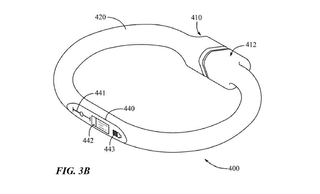 Apple registró patentes para accesorios como brazaletes y collares para guardar los AirPods en lugar de usar un estuche. (Captura)