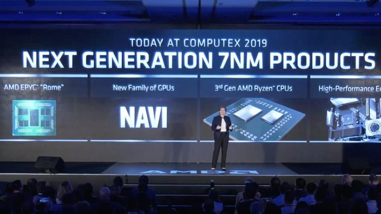 AMD presentó sus procesadores desarrollados en 7 nanómetros.