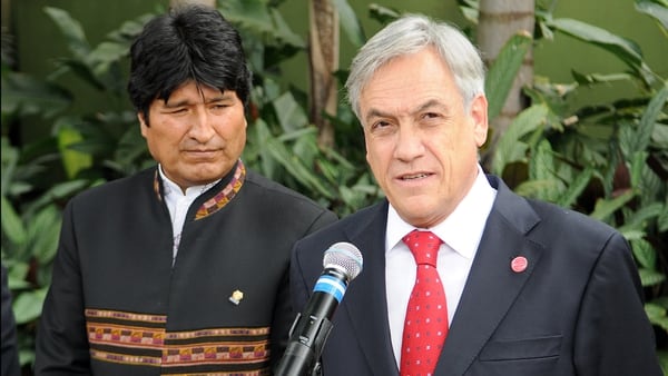 El presidente de Bolivia, Evo Morales, y su par chileno Sebastián Piñera (biobiochile.cl)