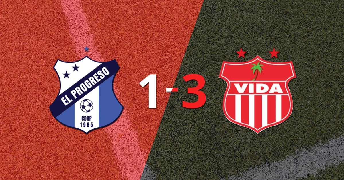 In a goal game, Vida eliminated Honduras Progreso 3-1