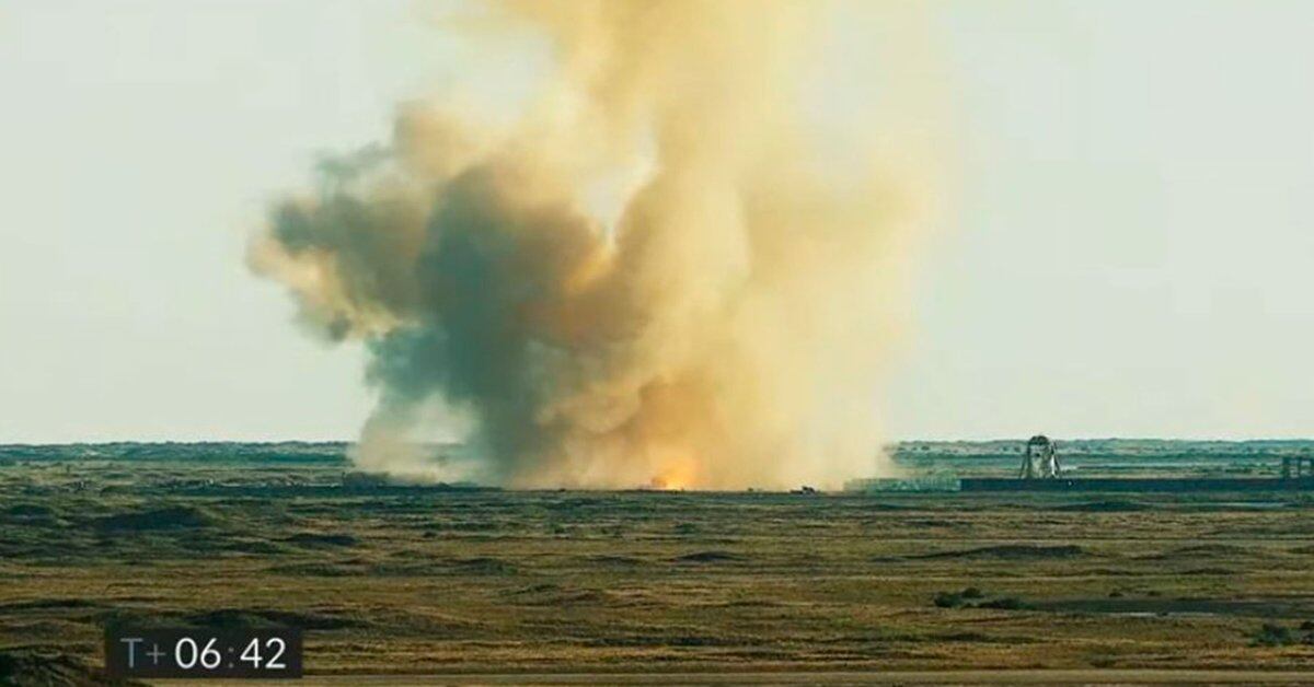 En el momento en que Starship, la nave de prueba SN8 de SpaceX, no aterrizó con éxito y explotó al impactar