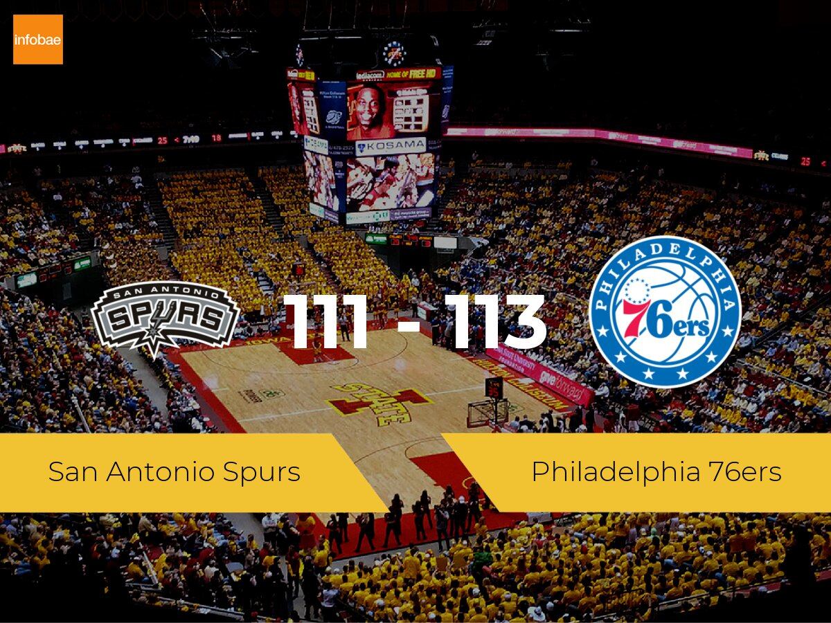 Philadelphia 76ers vence a San Antonio Spurs por 111-113 ...