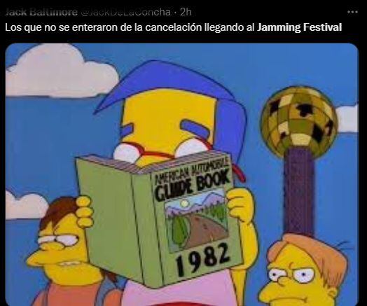 Jamming Festival : Les mèmes qui abondent sur les réseaux sociaux après la suspension de l'événement. Photo : Twitter