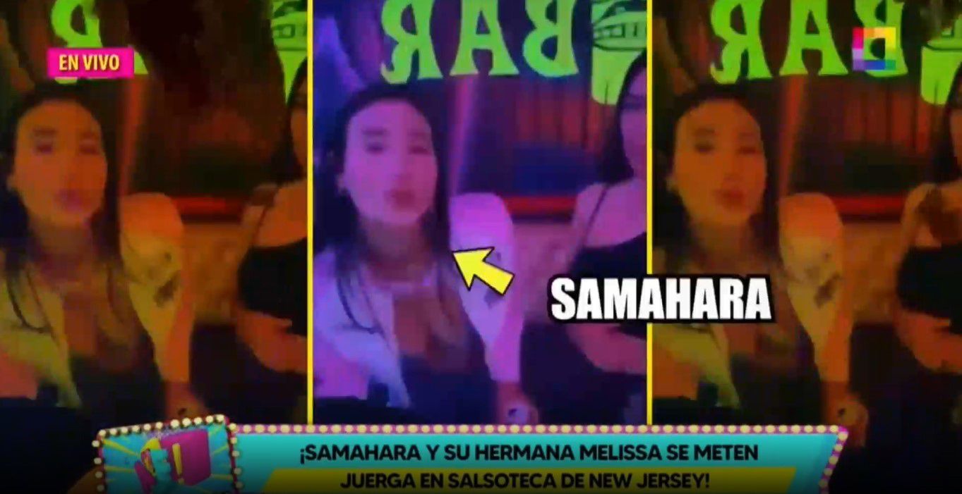 Samahara Lobatón disfruta en discoteca de EE. UU., mientras Bryan Torres sigue la fiesta en Lima. (Captura: Amor y Fuego)