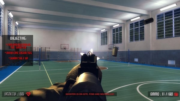 Imagen del videojuego “Active shooter”
