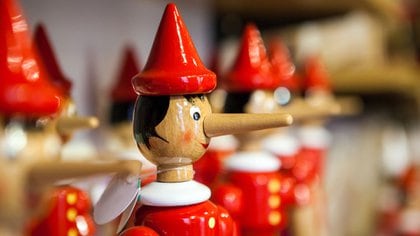 Pinocho, la marioneta de madera que simboliza a los mentirosos (iStock)