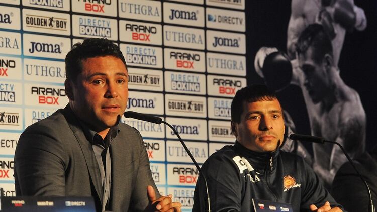 Después de su retiro, De la Hoya fundó Golden Boy Promotions, para organizar peleas de boxeo (Foto: Télam)