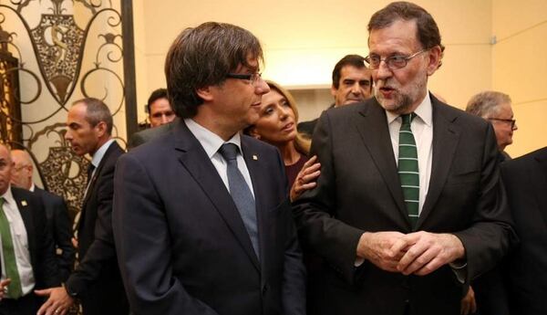Carles Puigdemont,. Mariano Rajoy