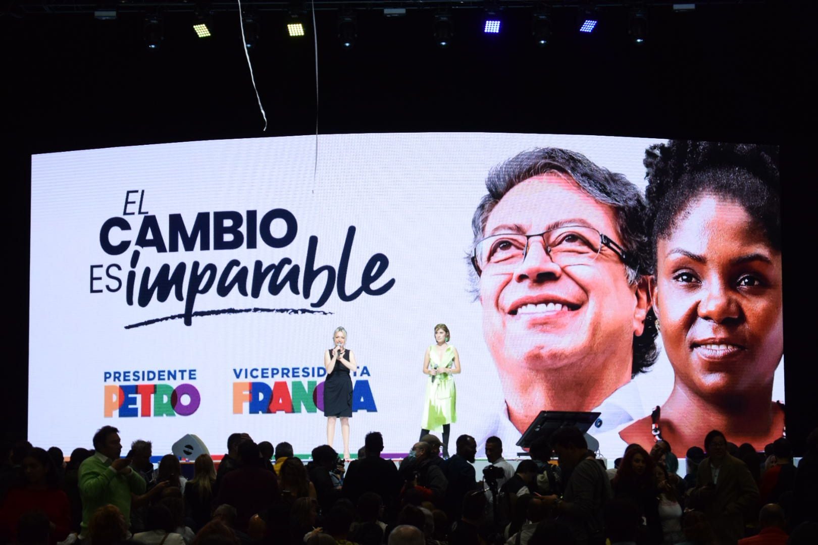 Campaña de Gustavo Petro y Francia Márquez en el Movistar Arena de Bogotá-Colombia. Foto: Felipe Sacristán- Infobae Colombia