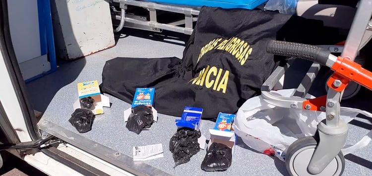 Allí mantenían escondida la droga para transportarla