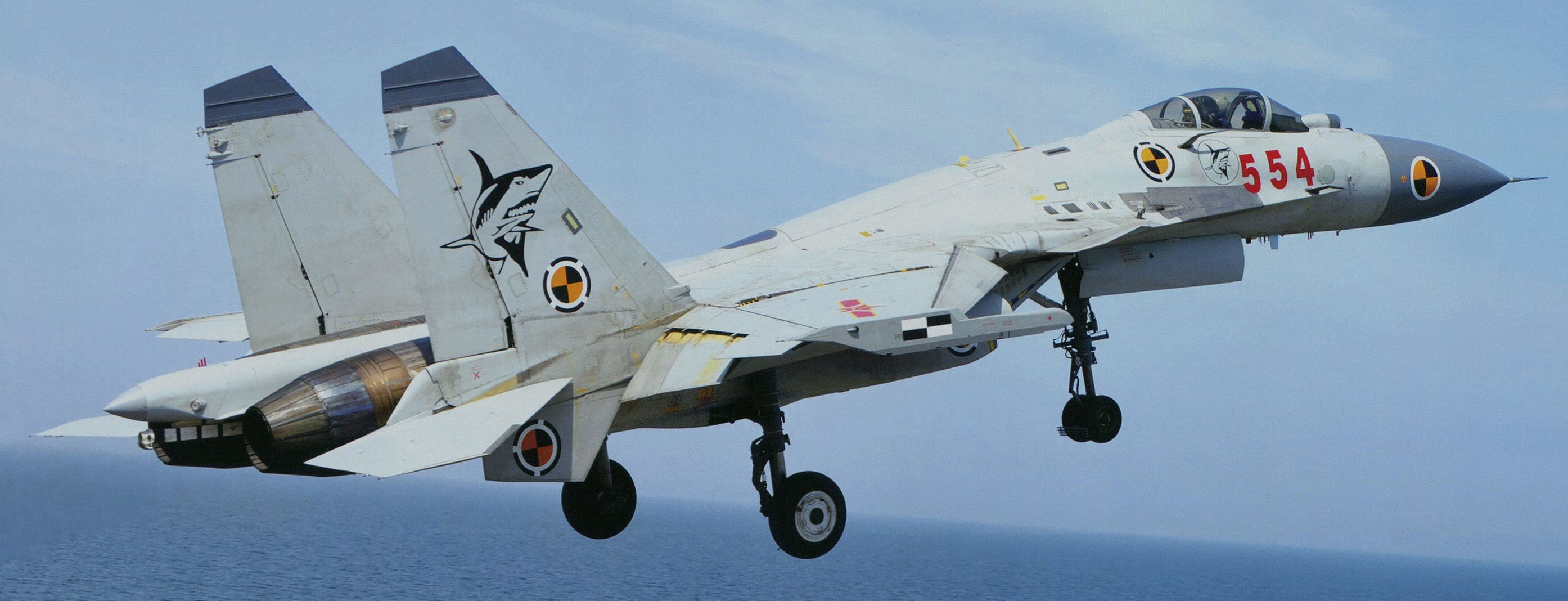 Un caza Shenyang J-15/J-16 como los que fueron identificados por Taiwán (Wikipedia/Garudtejas7)