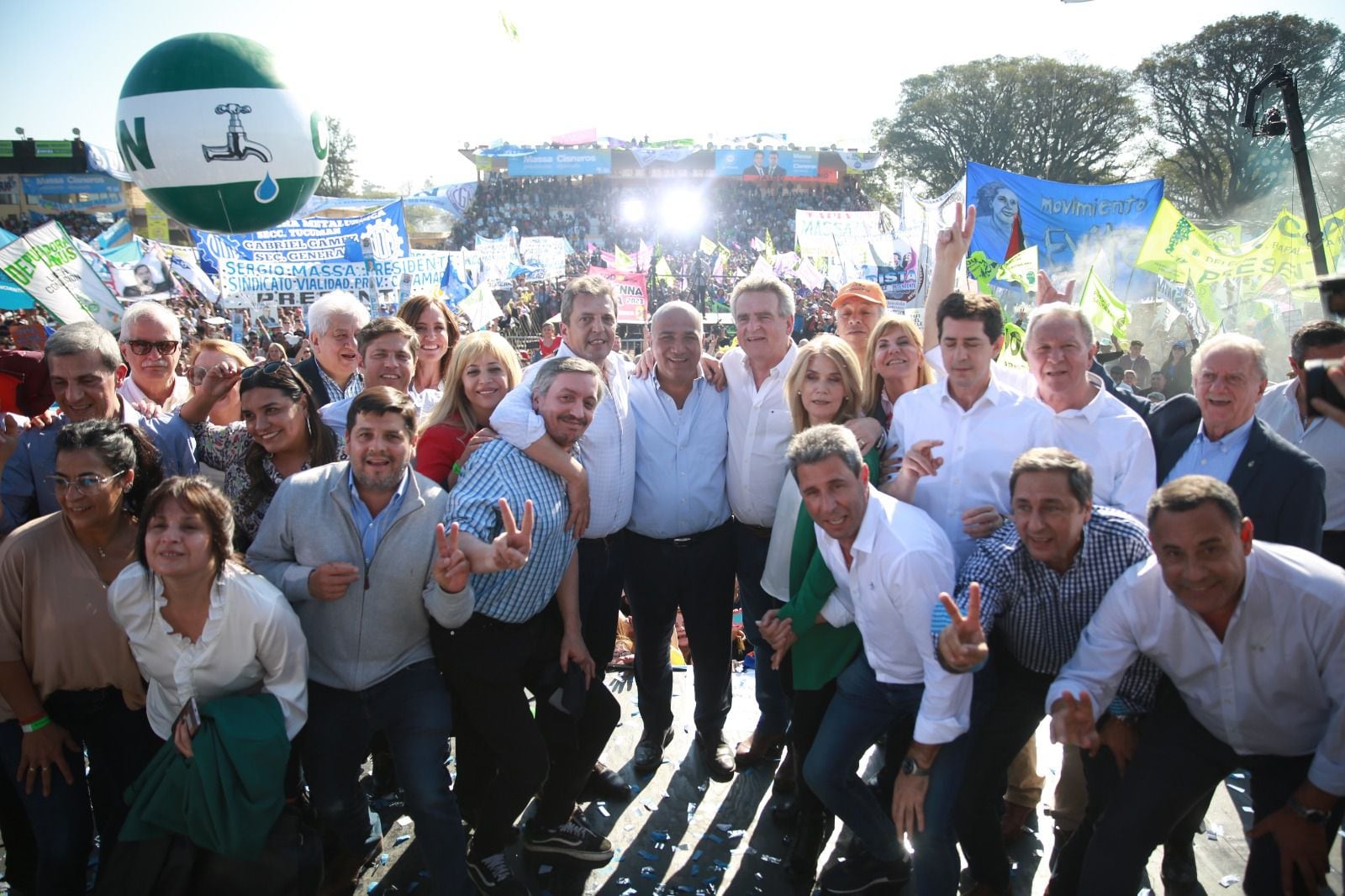 Sergio Massa durante el acto que los gobernadores le organizaron en Tucumán
