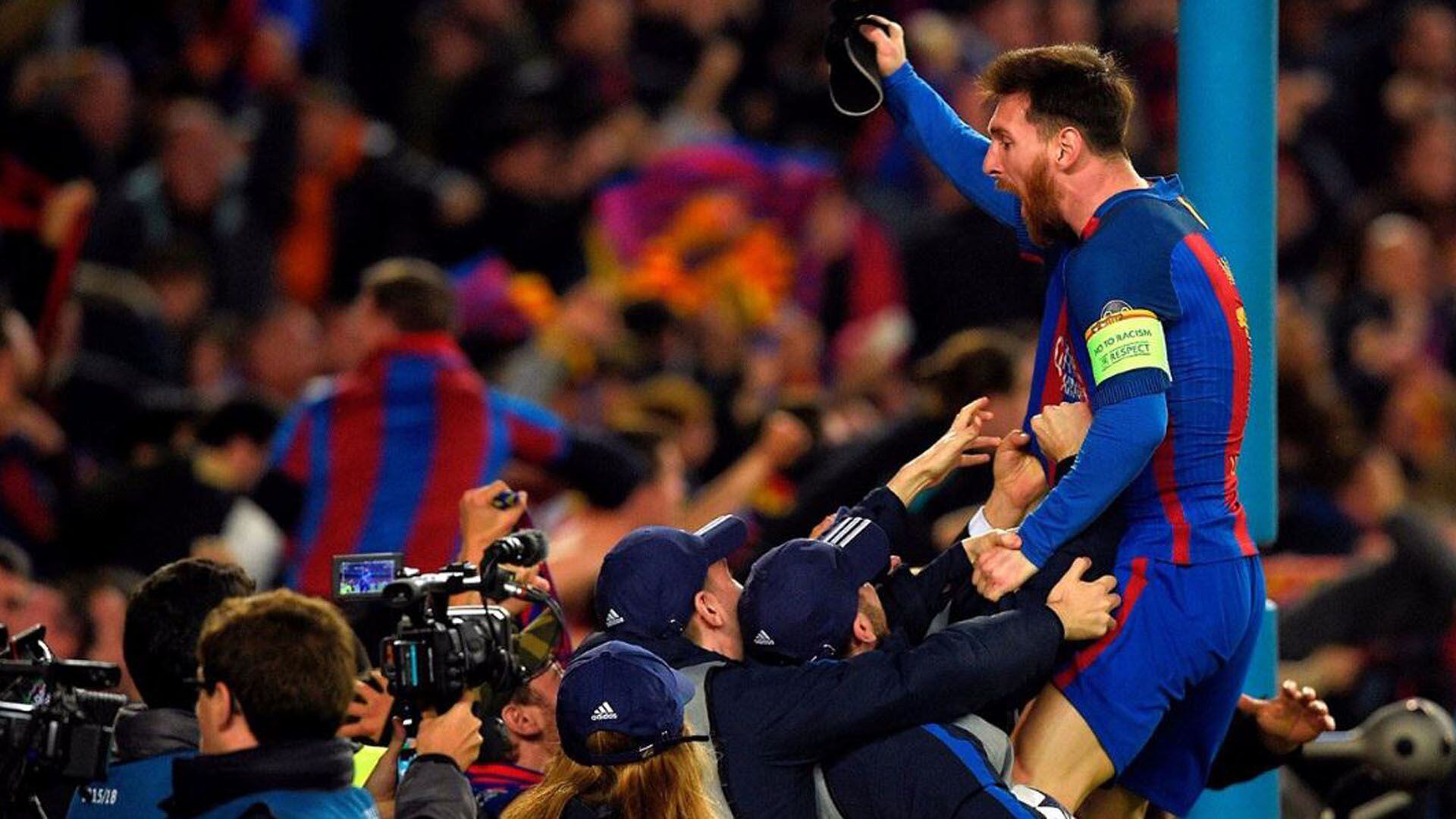 Messi siempre tuvo una relación muy fuerte con el hincha del Barcelona 