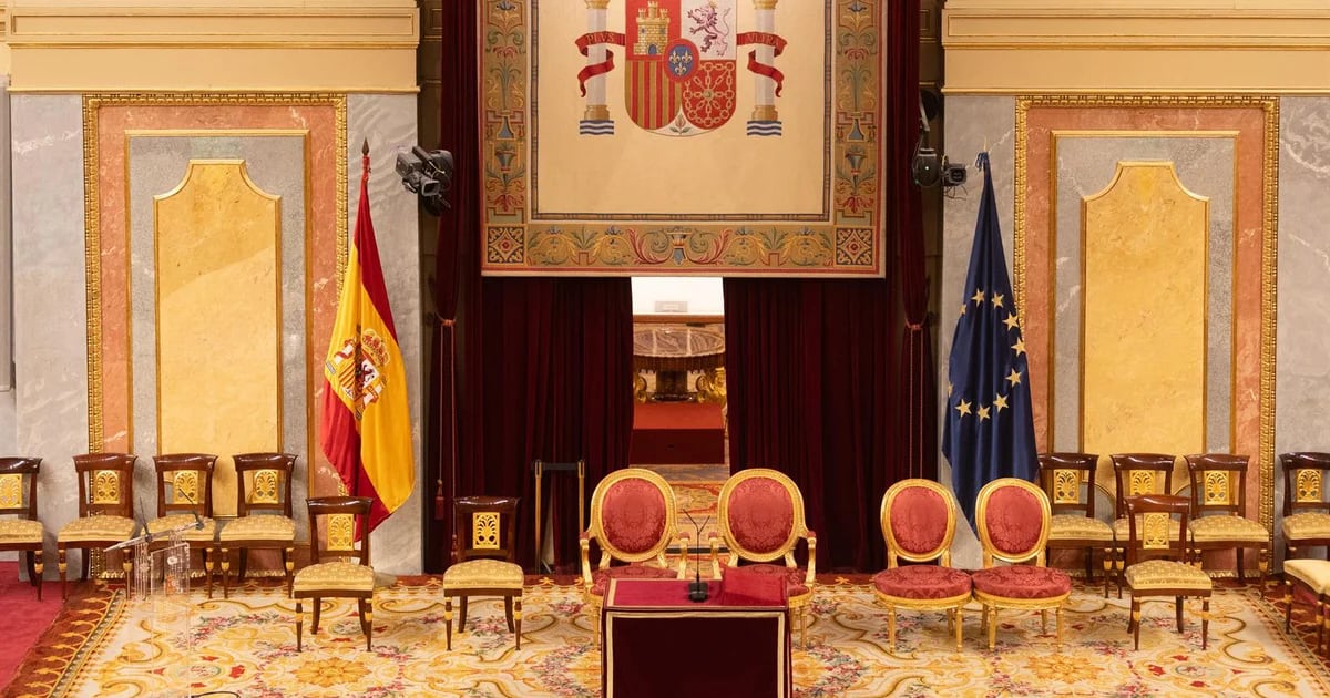 Everything is ready in Congress for the inauguration of the Constitution of Princess Leonor