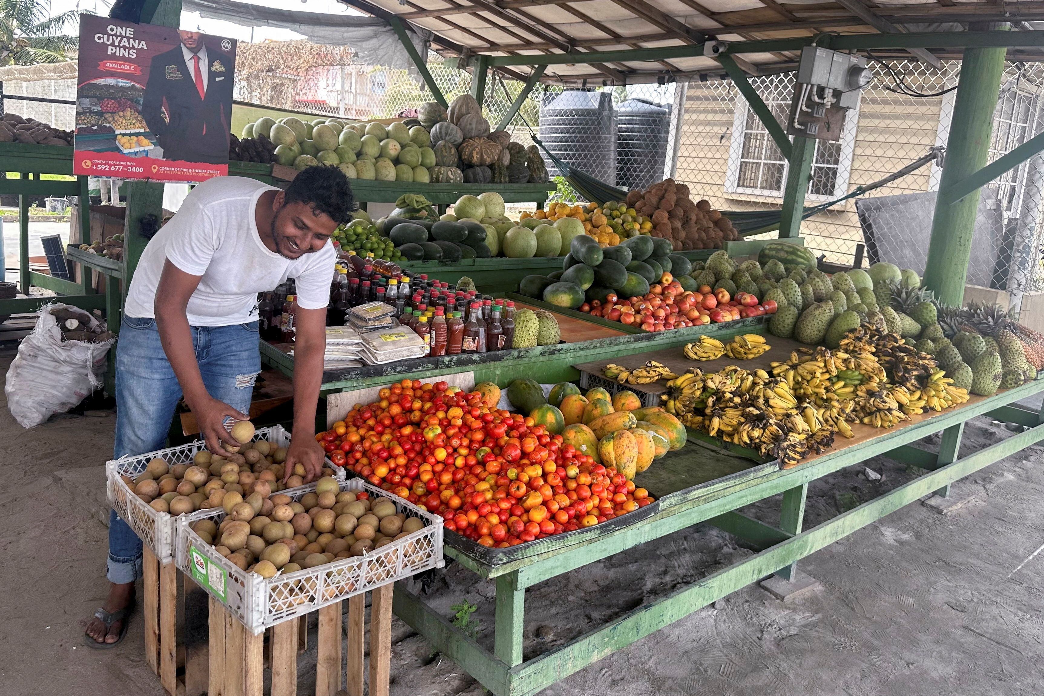 Guyana cuenta con un sector agrícola diversificado que incluye la producción de una amplia gama de frutas y verduras. (REUTERS/Sabrina Valle)