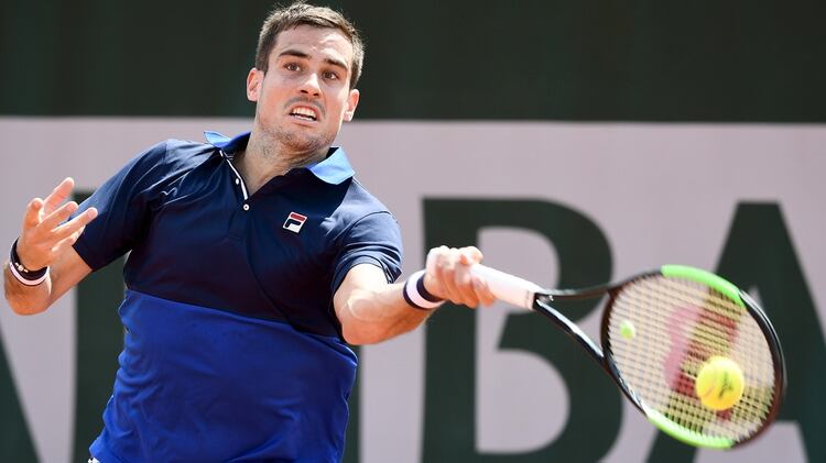 Andreozzi consiguió en enero su mujer ubicación en el ranking ATP: se acomodó en el escalón N° 70 (Foto: AFP)