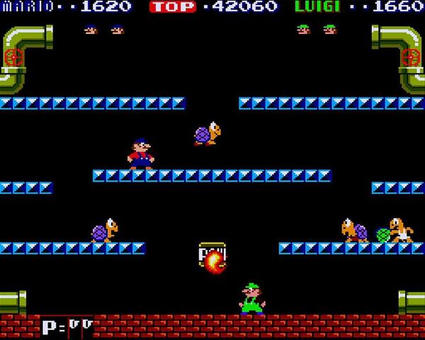 El Mario Bros original, lanzado en 1983