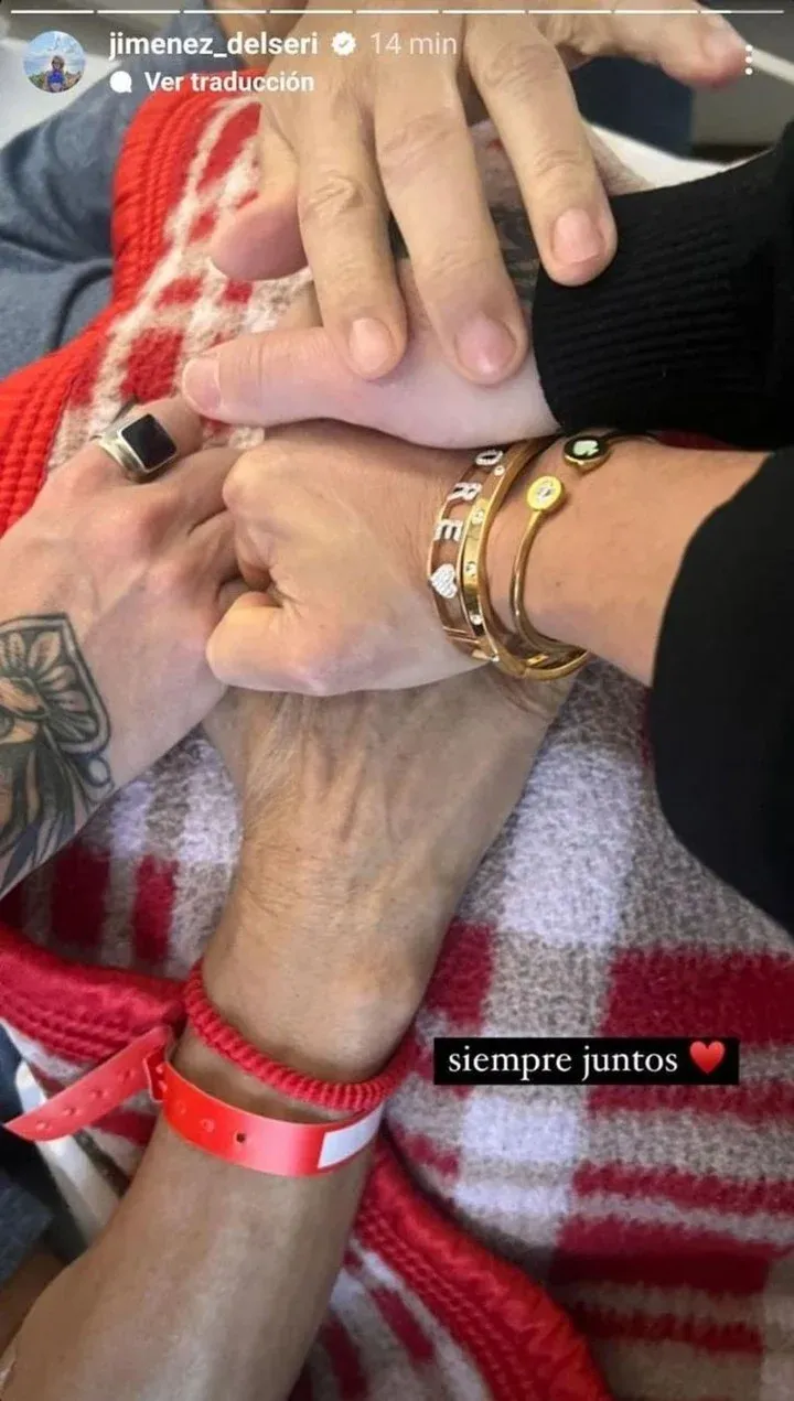 Natalia, hija de la Mona Jiménez, le mandó un mensaje a su papá tras su cirugía (Instagram)