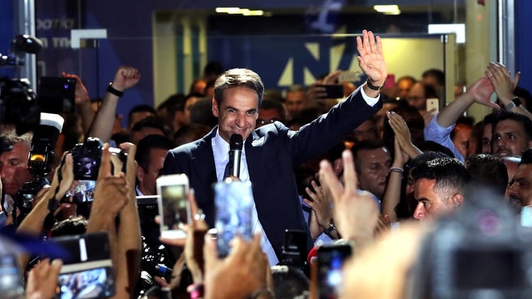 Kyriakos Mitsotakis, lÃ­der del partido Nueva Democracia, ganador de las elecciones en GreciaÂ (REUTERS/Alkis Konstantinidis)