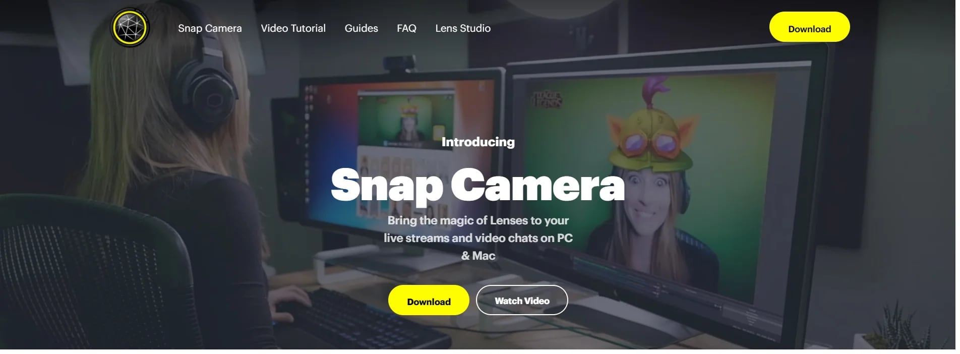 Snap Camera permite añadir filtros de Snapchat a las videollamadas