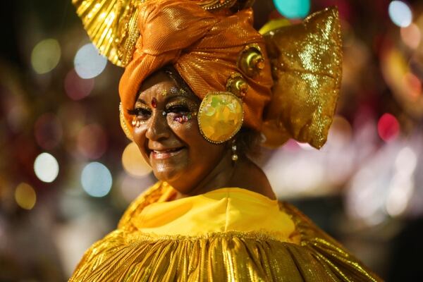 Bailarines de la escuela de samba Estacio de Sa (REUTERS/Ricardo Moraes)