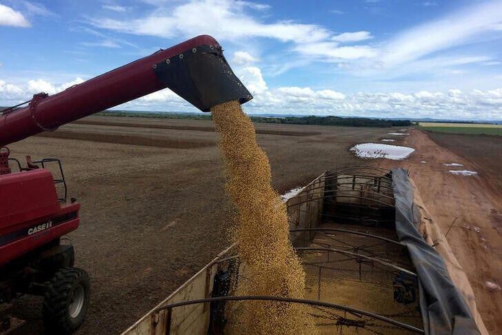 Imagen de archivo de un camión siendo cargado de soja en una explotación agrícola en Porto Nacional, estado deTocantins, Brasil. 24 marzo 2018. REUTERS/Roberto Samora