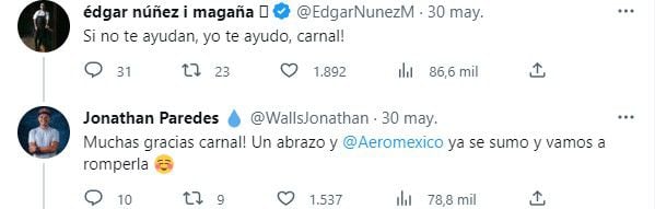 El clavadista conformó el apoyo por Aeroméxico. o(Twitter) 