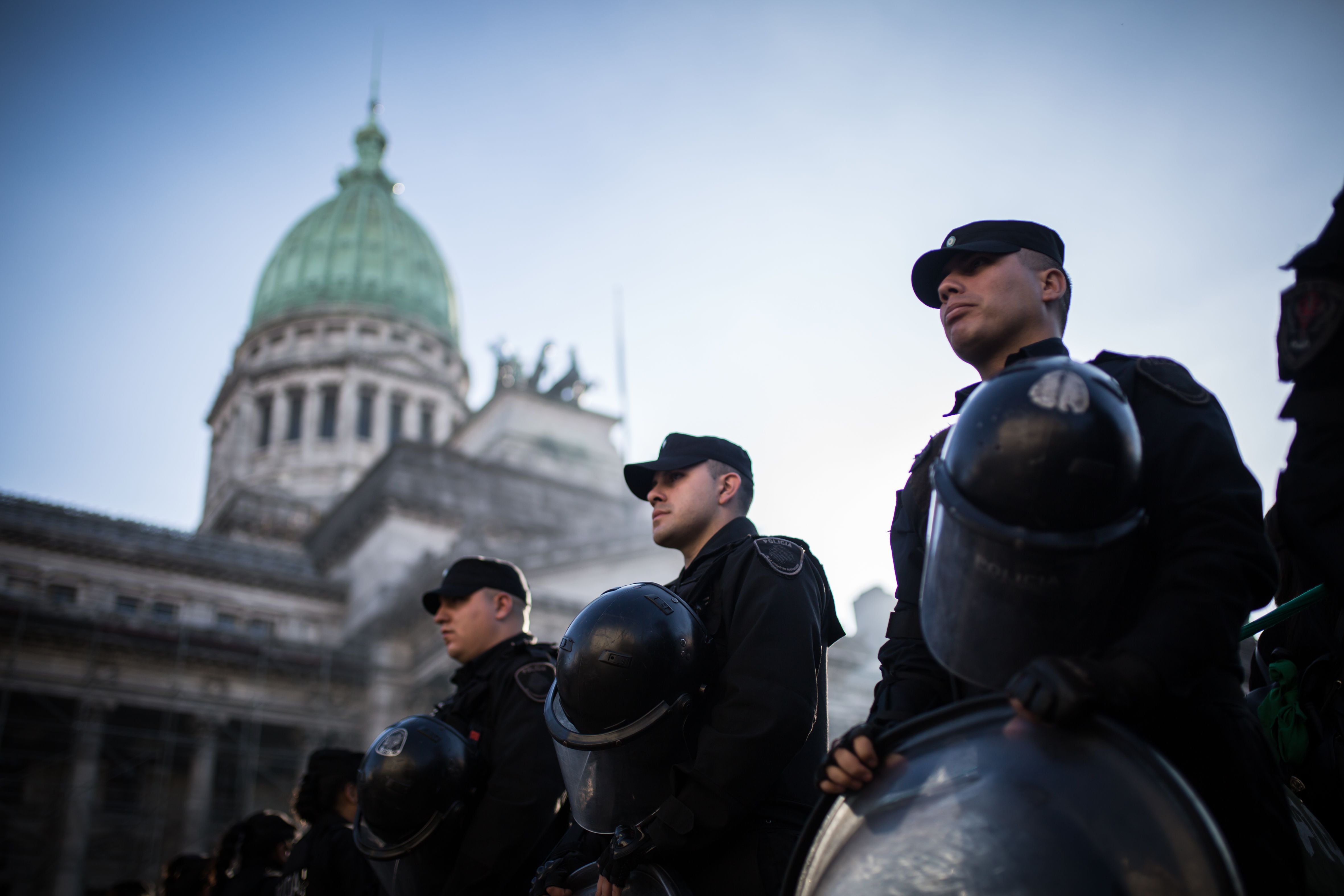 La policía de la Ciudad de Buenos Aires (Nicolás Villalobos/Europa Press)
