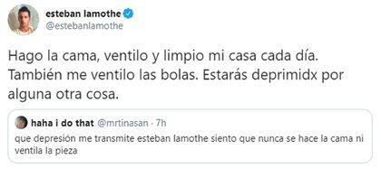 El tuit de Esteban Lamothe